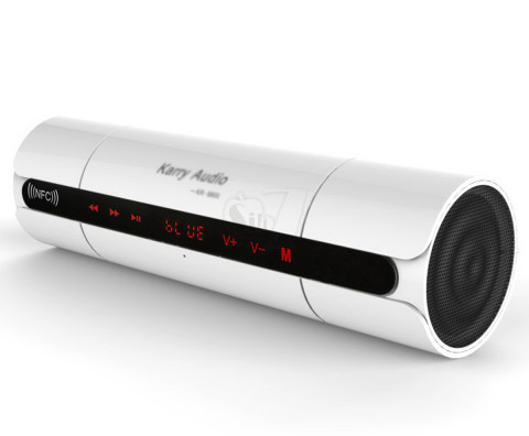 KR-8800 tumbler Kerry Audio Portable Music Player 3D NFC Speaker with Bluetooth Touch Button hands-free calls TF Card USB FM 3.5 Audio