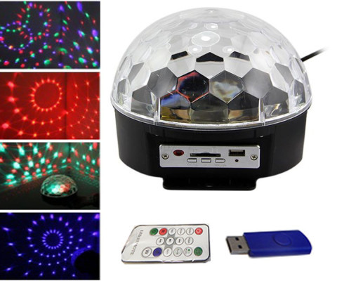 رقص نور نیمکره با قابلیت پخش موسیقی دارای ریموت کنترل و فلش مموری