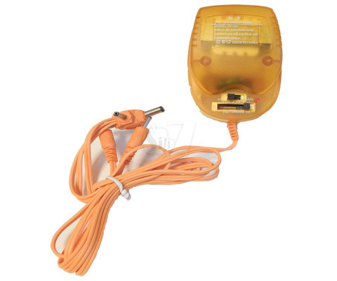 مولتی آداپتور 500 میلی آمپری با 6 نوع ولتاژ قابل تنظیم و 6 نوع فیش مختلف