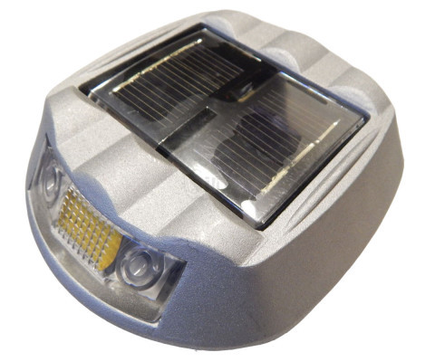 شبرنگ خورشیدی راهنمایی و نشانگر مسیر دو طرفه 4 لامپی کانادایی