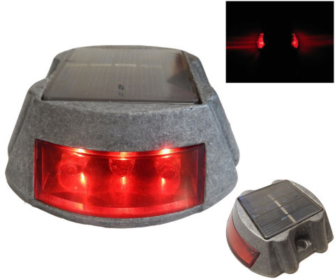 6 LED Solar Traffic Stud and road stud Marker light