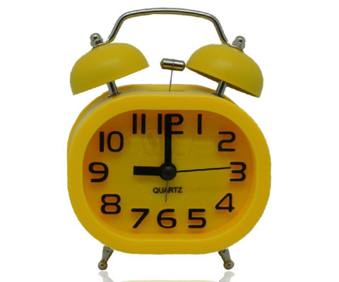 EW3001 Antique style double bell alarm clock with light