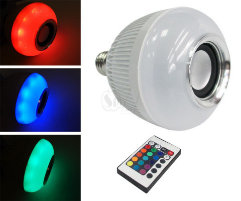 WINJOIN WJ-L1 Bluetooth Music Bulb , Bluetooth Speaker with Colorful LED Light and Remote Control