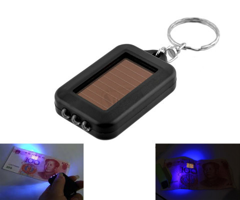 مینی تست اسکناس جاسوییچی 3 لامپی دارای صفحه خورشیدی