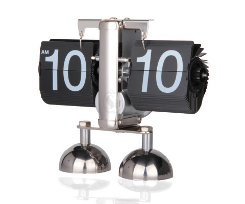 ساعت فلیپ ورقی چرخشی طرح ستونی دوطرفه