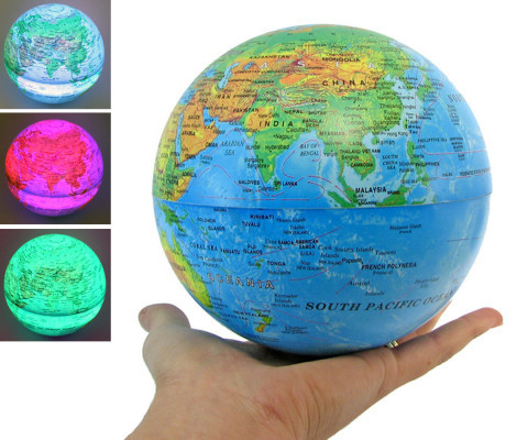کره زمین گردون چرخشی چراغدار