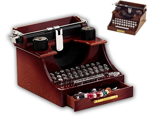32690  جعبه جواهرات موزیکال کوکی به شکل ماشین تایپ قدیمی