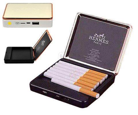 پاوربانک شیک 10000 میلی آمپری هرمس جیبی دارای جای سیگار