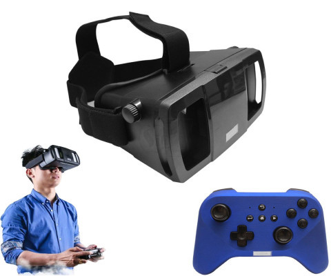 عینک سه بعدی وی آر 30 لفانت همراه با دسته بازی برای گوشی موبایل های 4.7 تا 6 اینچی با قابلیت تنظیم عدسی