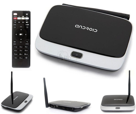 AT-918 Android 4.2 smart TV Box Quad Core 1.6 Ghz Wi-Fi full HD 1080P Streaming  HDMI Media Player with Remote Control