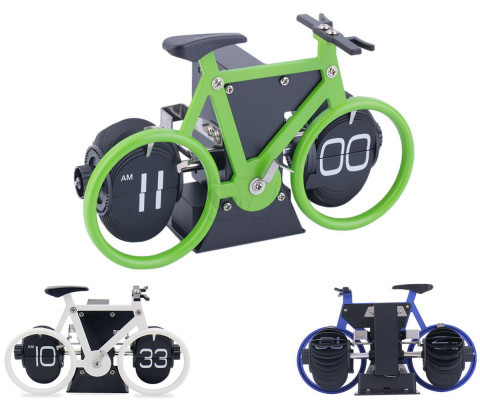 Bicycle Shape Desktop Retro Desktop Auto Flip Clock
