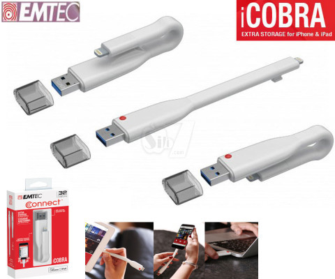 فلش مموری امتک مدل آی کبرا2 مخصوص آیفون و آیپد