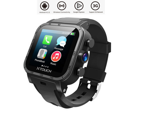 اسمارت واچ و ساعت مچی هوشمند سیم کارتخور ایکس تاچ مدل ویو دارای آندروید4.2، وای فای، جی پی اس، دوربین 3مگاپیکسلی