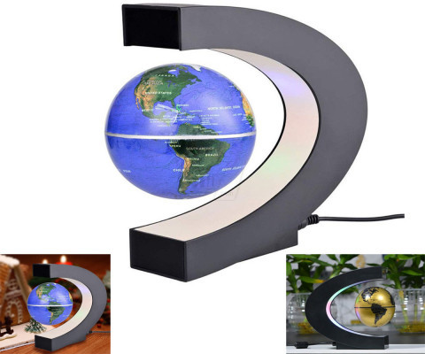 کره زمین معلق مغناطیسی شگفت انگیز چراغدار مدل حرف سی انگلیسی