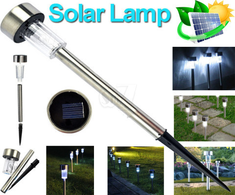 156 Solar Powered Rechargeable Waterproof LED Lawn Garden Light Lamp