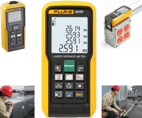 متر لیزری فلوک مدل 424دی، برد 100 متر با قابلیت محاسبه مساحت و محیط