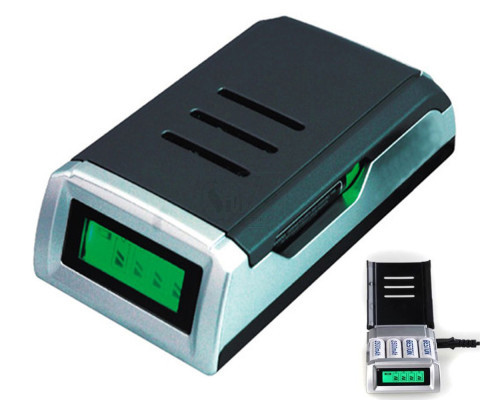 شارژر باطری سریع 4 تایی بستون مدل 905دبلیو با صفحه نمایش و سیستم کنترل هوشمند شارژ