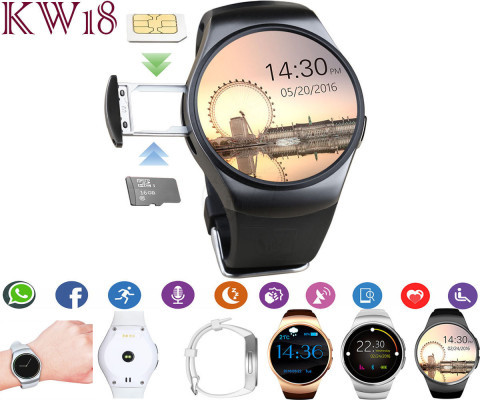 ساعت مچی موبایلی هوشمند شیک مدل دبلیو18 سیم کارتخور