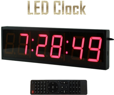 Extra Large 4 inch Digit 70Cm LED Clock with Remote Control and Countdown Clock