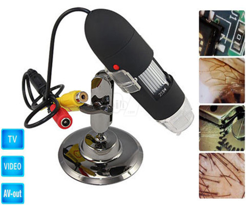 میکروسکوپ دیجیتالی چراغدار با زوم 400 برابر و قابلیت اتصال به تلویزیون