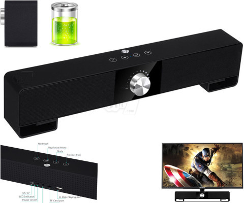 CYD-10 TV Subwoofer Bluetooth Soundbar Speaker Home Cinema Music Center