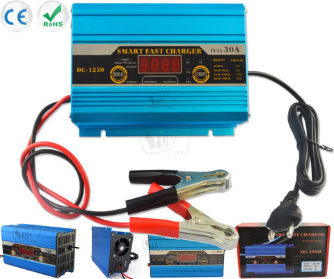 Digital Display Smart Fast Battery Charger with LCD Display