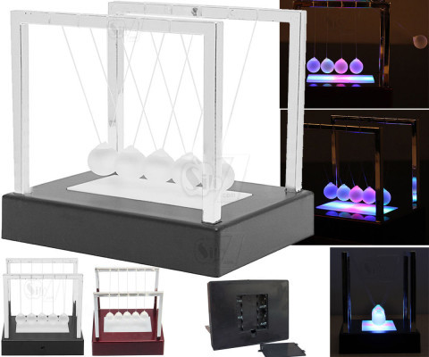گهواره نیوتن پاندولی جدید با پایه چراغدار چشمک زن