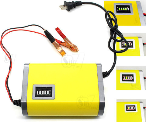 YX1202 Smart 2Ah 12V Battery Charger with Digital Display