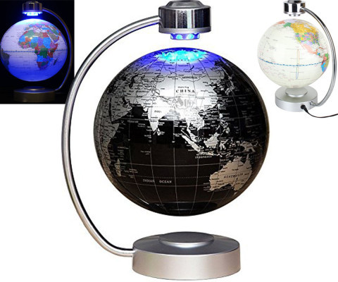 کره زمین معلق در هوا شگفت انگیز مغناطیسی سایز بزرگ با پایه چراغدار