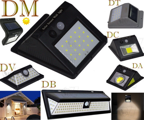 LED Solar Energy Powered Outdoor Wall Light