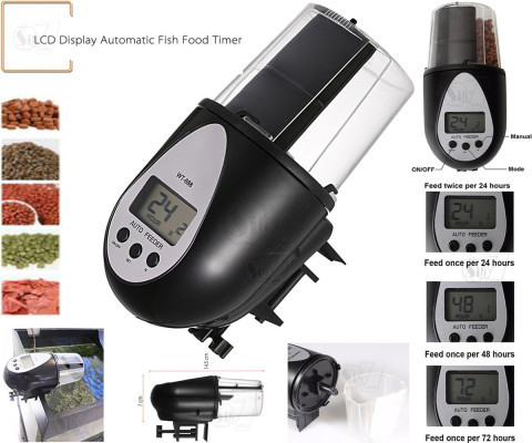 WARMTONE WT-688 LCD Display Automatic Fish Feeder and Food Timer