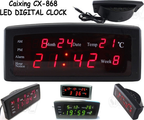 Caixing CX-868 LED Digital Alarm Clock