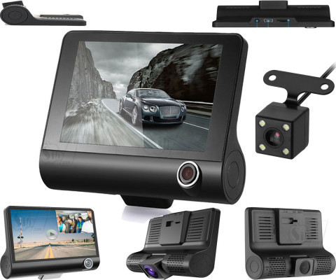 جعبه سیاه ماشین و دش کم مانیتوردار 3 دوربین