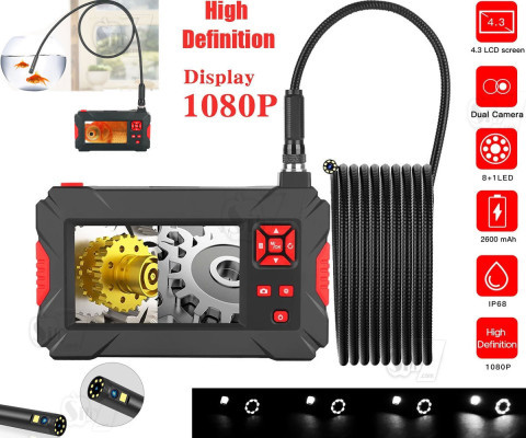 دوربین شلنگی مانیتوردار 4.3 اینچی شارژی 2 دوربین
