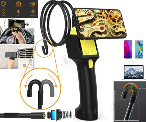 Inskam805 180 Degree Steering 8mm Hard Cable Endoscope Camera