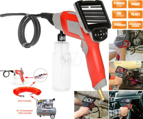 Inskam W505 Video Boresocope and endoscope with washing gun