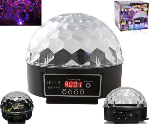 رقص نور نیمکره DMX با قابلیت تنظیم نور، دارای سنسور صدا