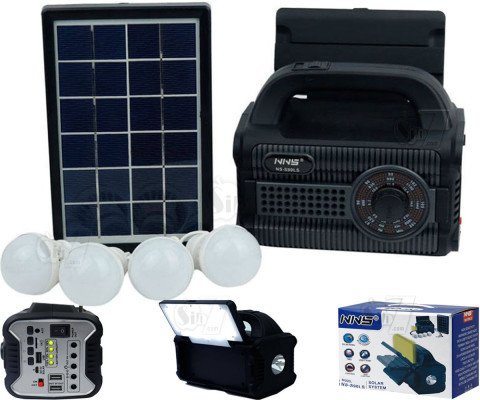NNS NS-S90LS Solar Portable Light Pack System