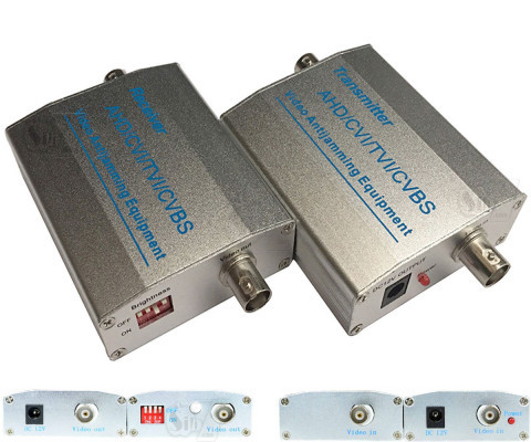AHD/CVI/TVI/CVBS Video Anti Jamming Equipment Transmitter and Receiver balun CCTV Monitor Anti Interference System