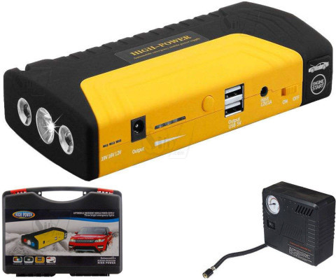 High Power Mini Jump Starter + TIRE Air Compressor