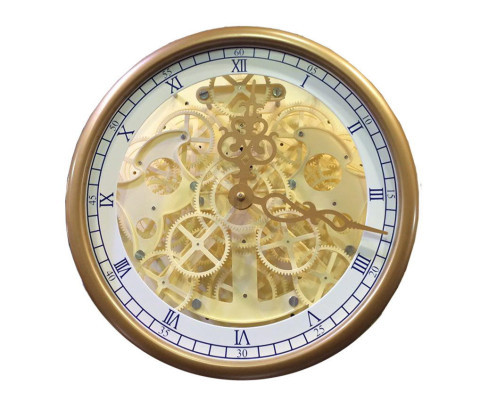 Wooden Shaped luxury Wall Round Gear Clock