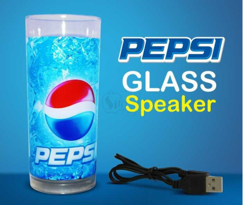 Glass shaped MP3 Speaker Pepsi