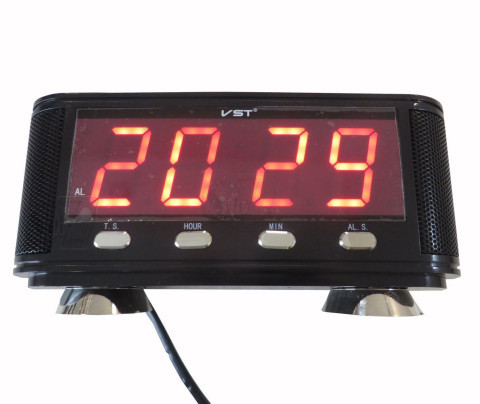 VST-741 Digital desktop LED clock with Radio Player
