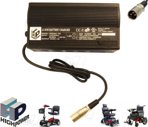 شارژر ویلچر برقی 42 ولت 4 آمپرHighPower