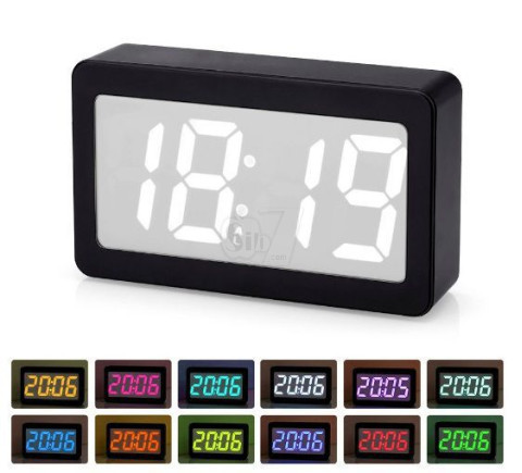 Modern 115 Color Changing Digital LED Display Alarm Clock