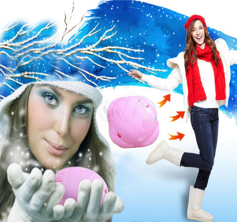 Battery Hand Po Travel Outdoor Flower Shape Portable Pocket Electric Winter Heating Hand Warmer