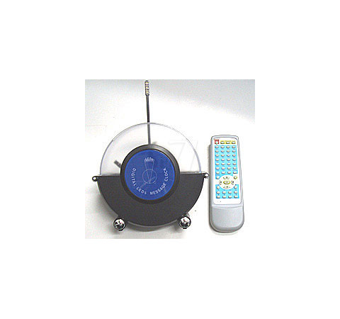 دستگاه نمایش ساعت و تبلیغات متنی در هوا ، ال ای دی آبی ، با ریموت کنترل