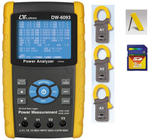 Lutron 3 Phase Power Analyzer DW-6093