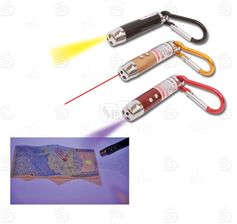 چراغ قوه 3 کاره دارای تست اسکناس و لیزر مدل567