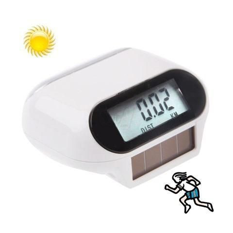 قدم شمار خورشیدی با نمایش کالری مصرفی و مسافت پیموده شده